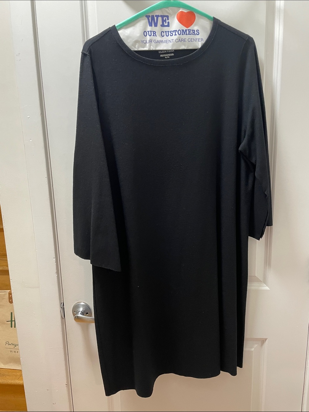 Classic Black Shift Dress - Minimal Women's Dress